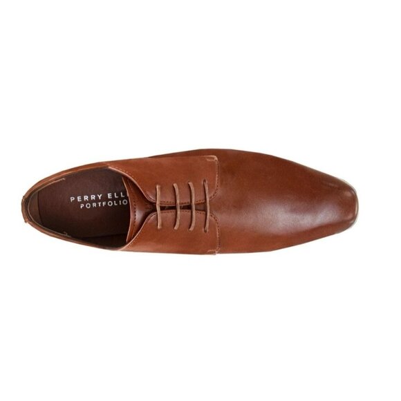 Perry Ellis Men\'s 10 Leather Dress Shoes Lace-up Oxford Smooth Buffed Business main image 12